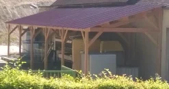 CPBF-CHARPENTES Abri une Pente pour Voiture Provence en Bois Abri une pente voiture bois Douglas - 500 x 800 cm