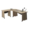 C.PRO PAR CAMIF Bureau complet Gregory retour 80 cm - Largeur 140 cm