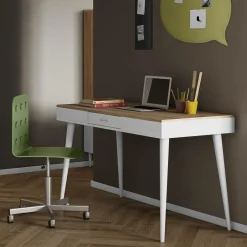 C.PRO PAR CAMIF Bureau Horizon - Chêne/Blanc