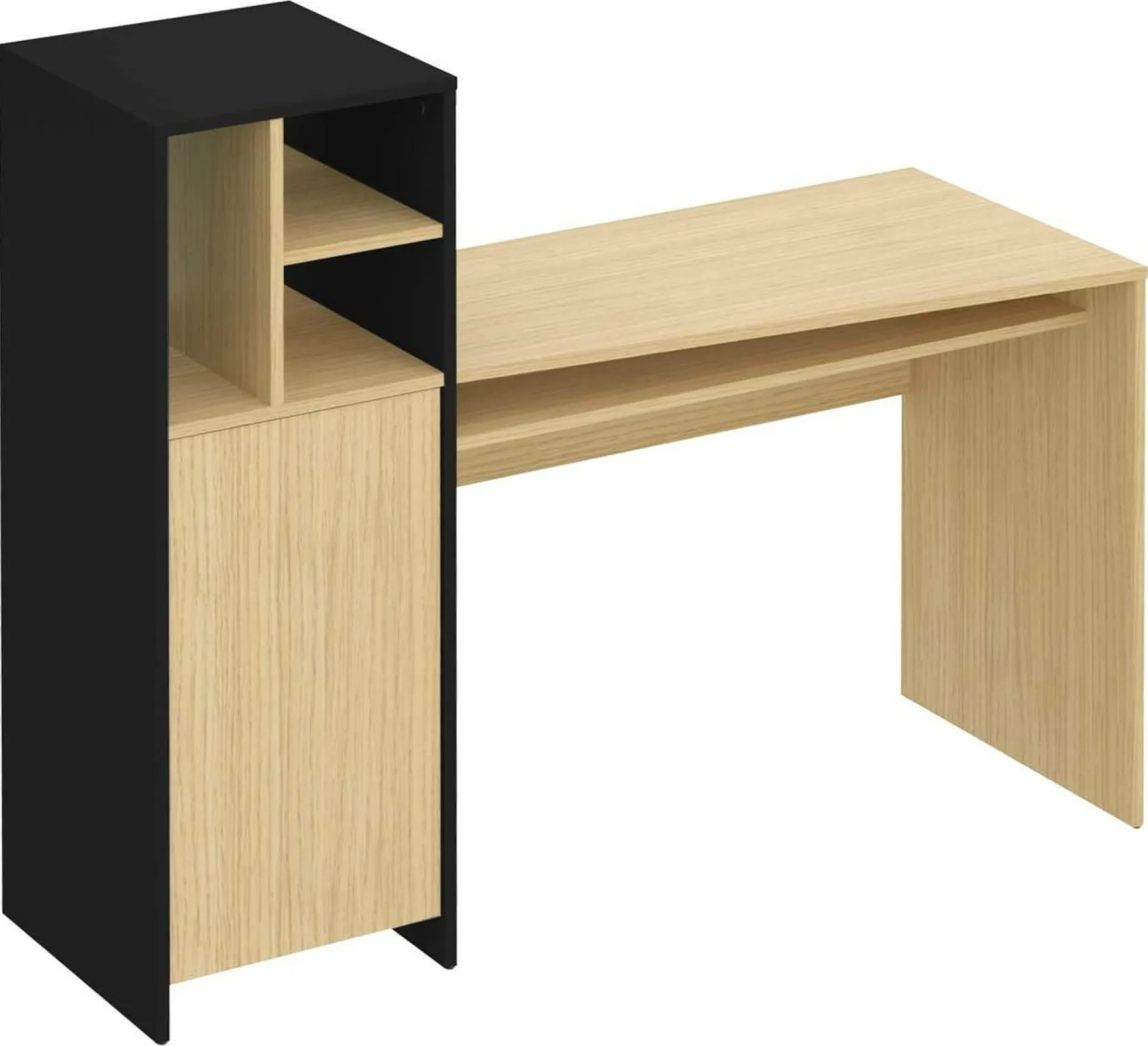 C.PRO PAR CAMIF Bureau Mitch - Chêne/Noir