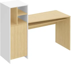 C.PRO PAR CAMIF Bureau Mitch - Chêne/Blanc