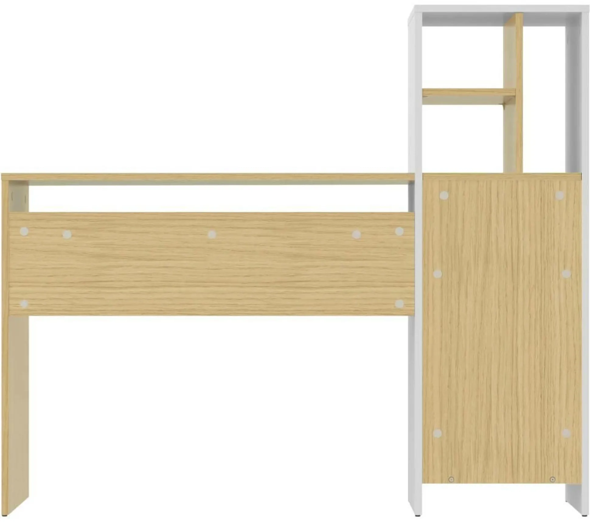 C.PRO PAR CAMIF Bureau Mitch - Chêne/Blanc