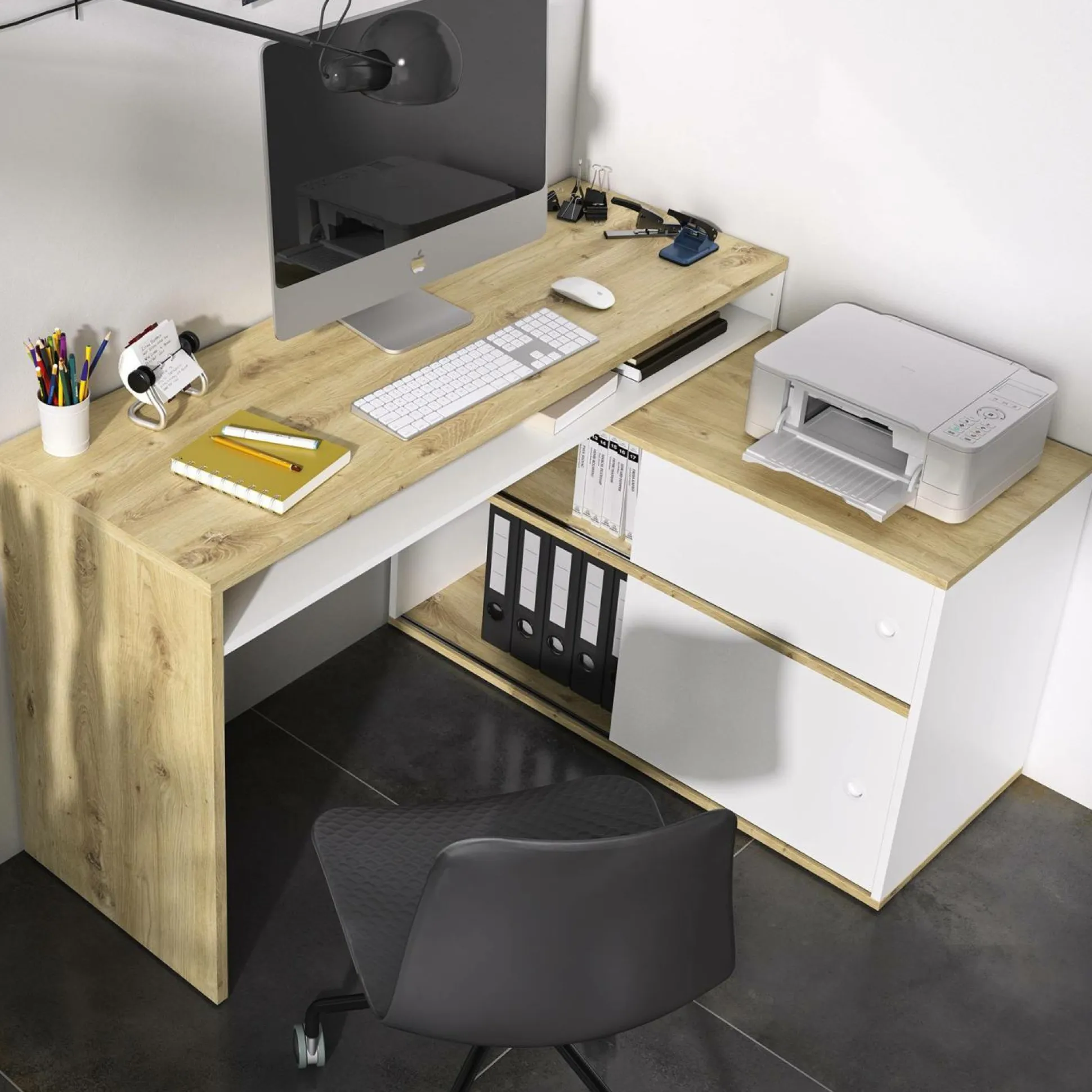 C.PRO PAR CAMIF Bureau modulable Gemma
