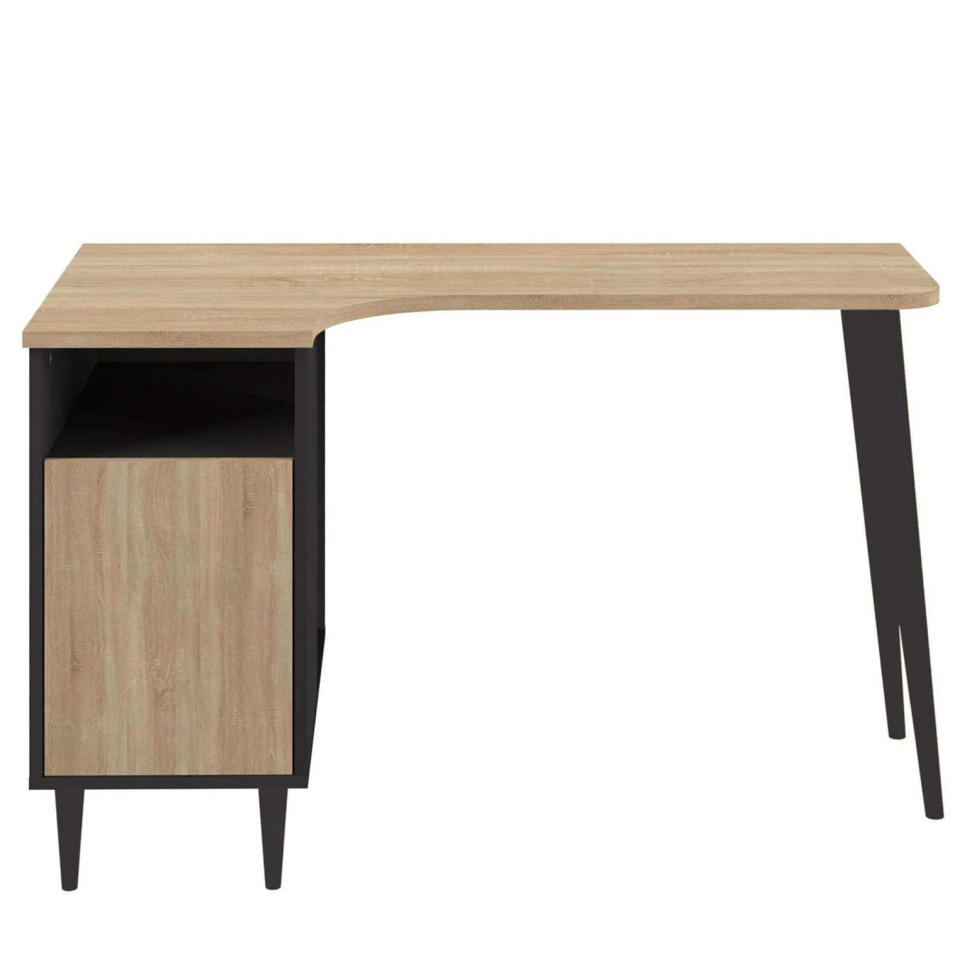 C.PRO PAR CAMIF Bureau Nook - Chêne/Noir