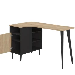 C.PRO PAR CAMIF Bureau Nook - Chêne/Noir