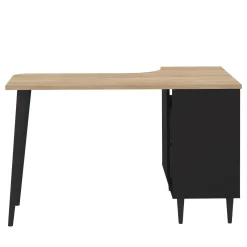 C.PRO PAR CAMIF Bureau Nook - Chêne/Noir