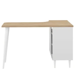 C.PRO PAR CAMIF Bureau Nook - Chêne/Blanc