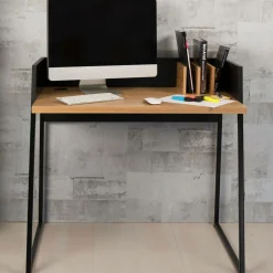 C.PRO PAR CAMIF Bureau Tennessee - Noir/Chêne