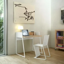 C.PRO PAR CAMIF Bureau Tennessee - Blanc/Chêne