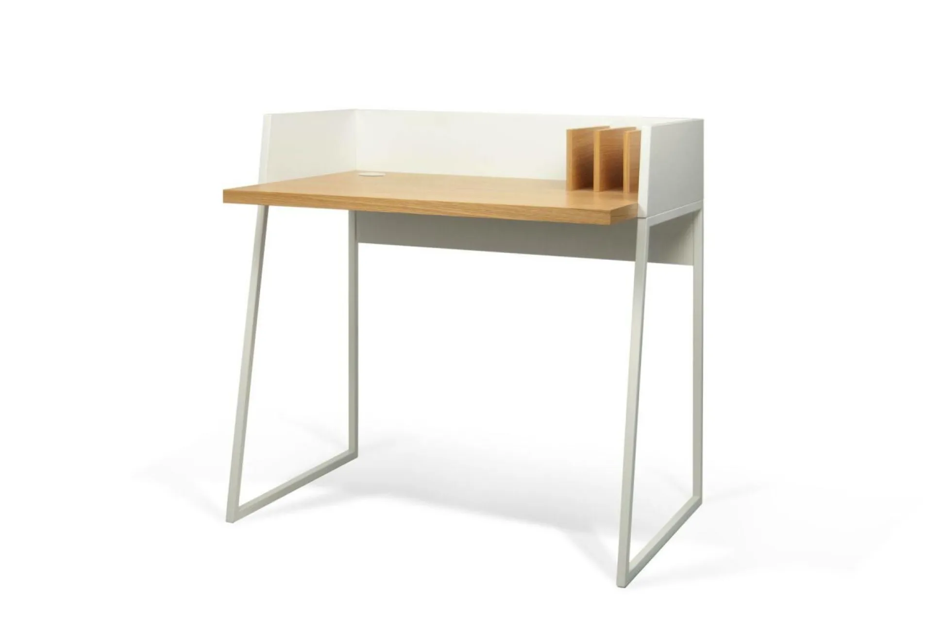 C.PRO PAR CAMIF Bureau Tennessee - Blanc/Chêne