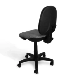 C.PRO PAR CAMIF Chaise de bureau Jade - Noir - Roulettes pour sol dur