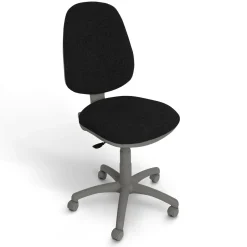 C.PRO PAR CAMIF Chaise de bureau Irmine - Noir - Roulettes pour sol dur