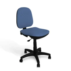 C.PRO PAR CAMIF Chaise de bureau Jade - Bleu - Roulettes pour sol dur