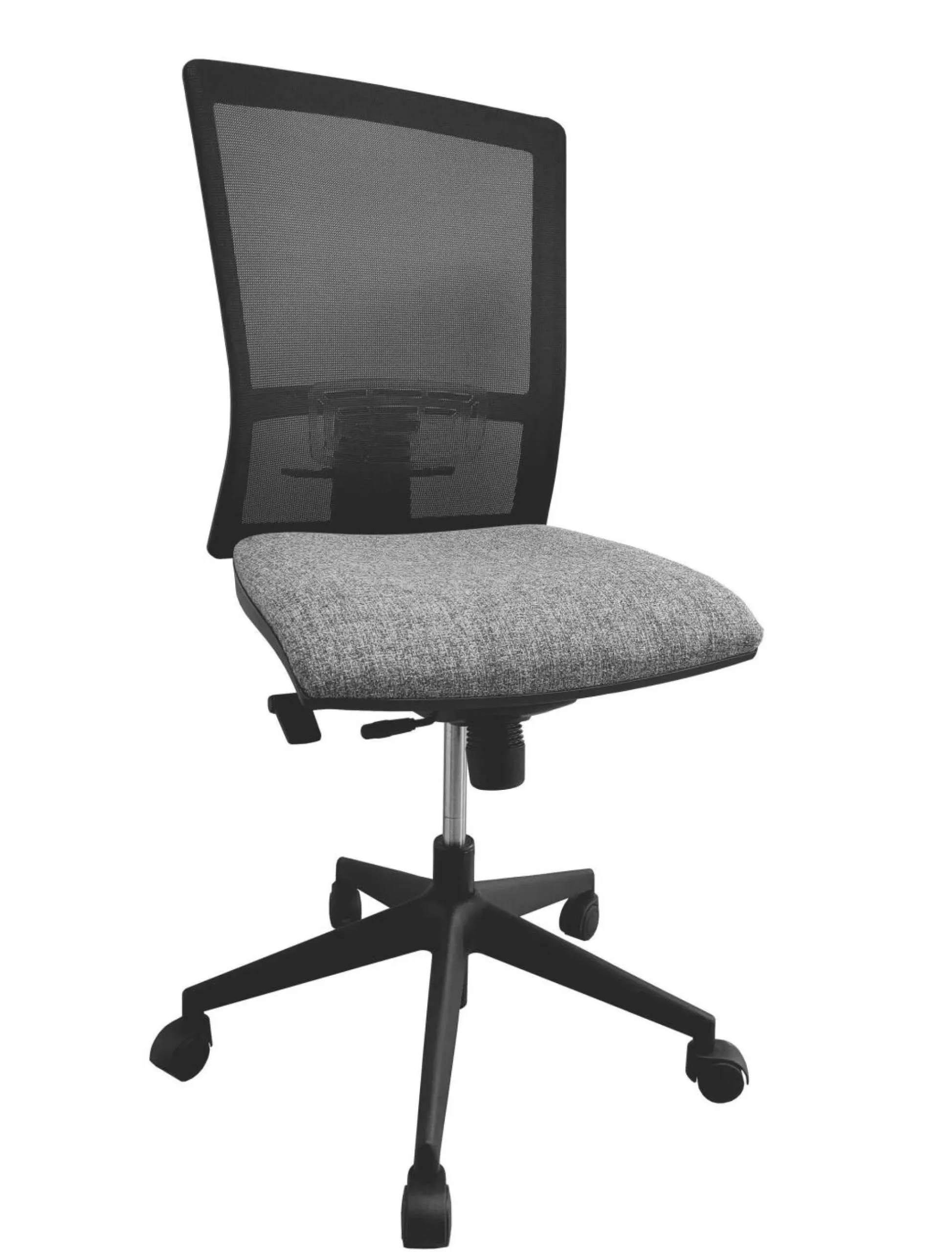 C.PRO PAR CAMIF Chaise de bureau Antoine II Kube - Gris - Roulettes pour sol souple