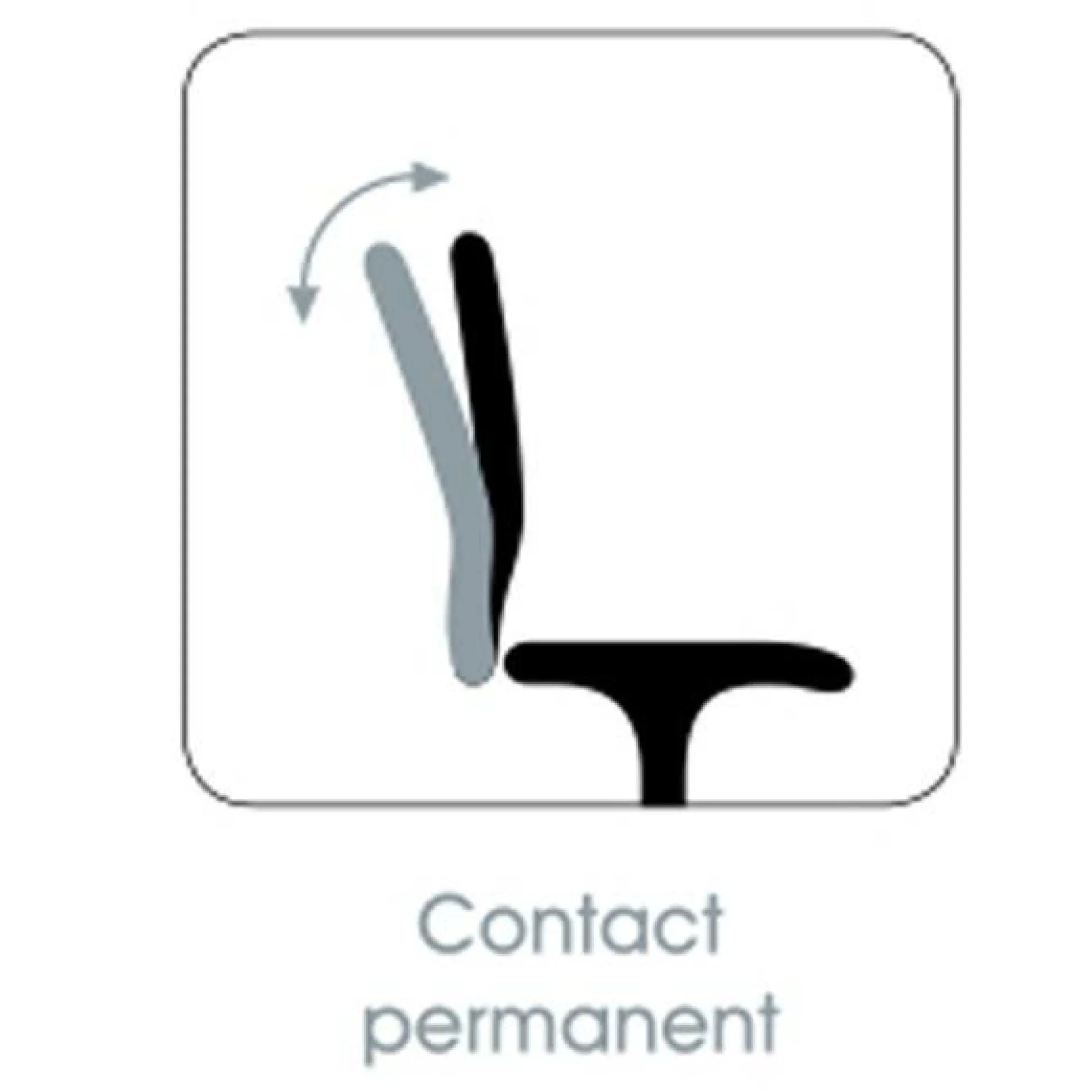 C.PRO PAR CAMIF Chaise de bureau Irmine - Gris - Roulettes pour sol dur