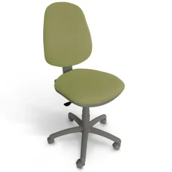 C.PRO PAR CAMIF Chaise de bureau Irmine - Vert - Roulettes pour sol dur