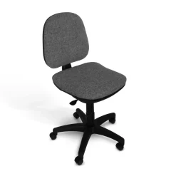 C.PRO PAR CAMIF Chaise de bureau Jade - Gris - Roulettes pour sol dur