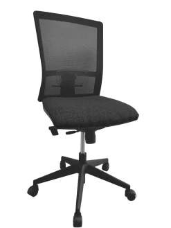 C.PRO PAR CAMIF Chaise de bureau Antoine II Kube - Noir - Roulettes pour sol dur