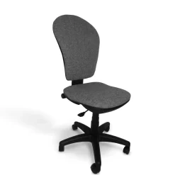 C.PRO PAR CAMIF Chaise de bureau Elise - Gris - Roulettes pour sol dur