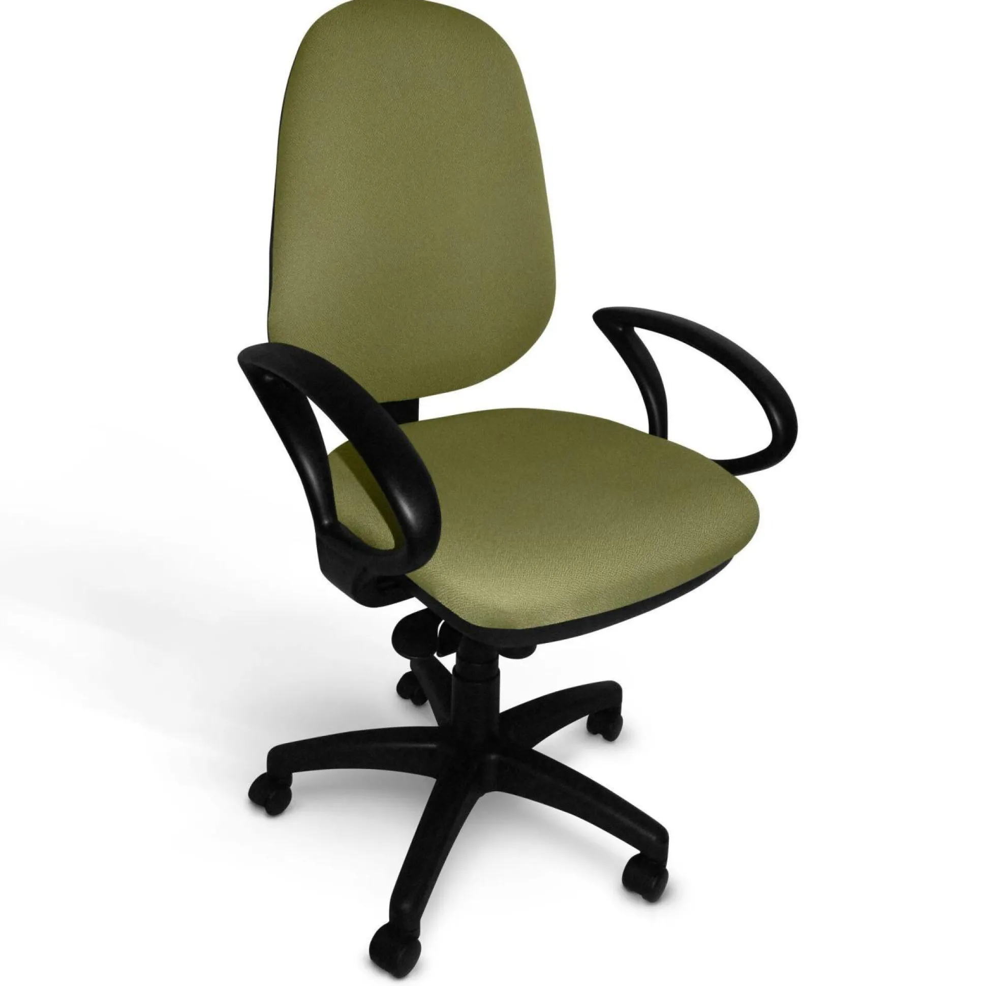 C.PRO PAR CAMIF Fauteuil de bureau Mélanie - Vert - Roulettes pour sol dur