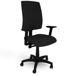C.PRO PAR CAMIF Fauteuil de bureau Alexandre II - Noir - Roulettes pour sol dur