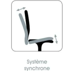 C.PRO PAR CAMIF Fauteuil de bureau Alexandre II - Gris - Roulettes pour sol dur