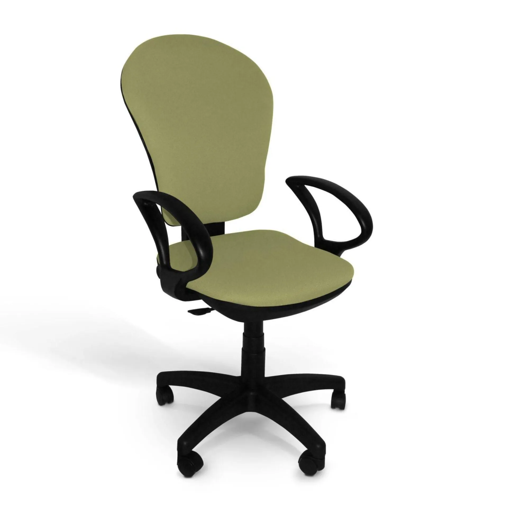 C.PRO PAR CAMIF Fauteuil de bureau Juliette - Vert - Roulettes pour sol dur