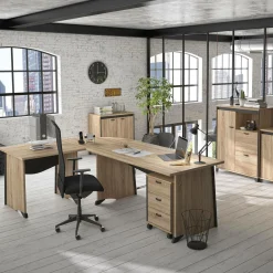 C.PRO PAR CAMIF Rangement 1 porte 2 tiroirs Gregory