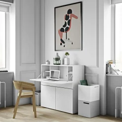 C.PRO PAR CAMIF Secrétaire Tim - Blanc