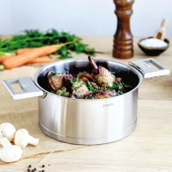 CRISTEL Casserole inox Strate amovible - 14 cm