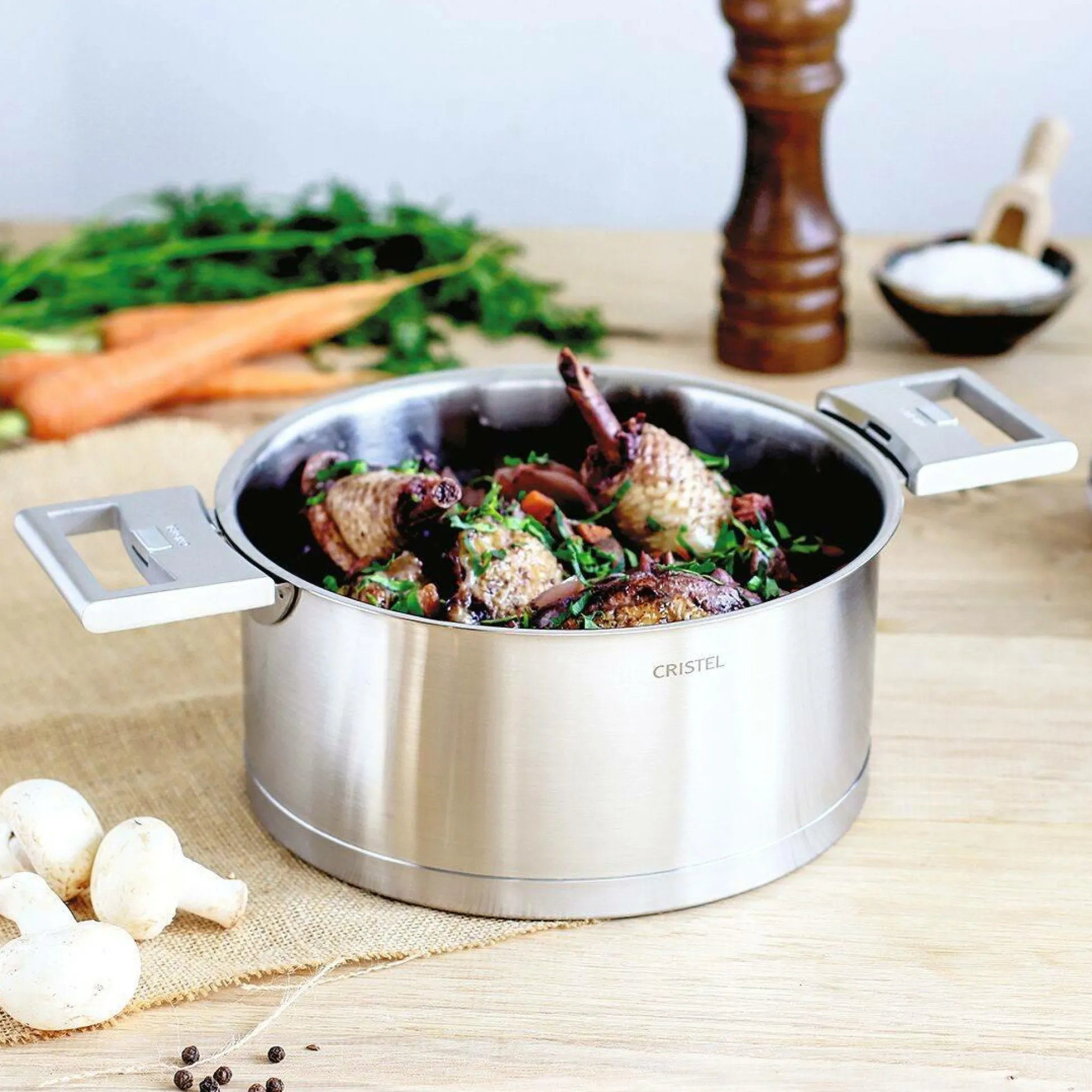 CRISTEL Casserole/faitout Strate amovible - 24 cm