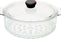 CRISTEL Cuit vapeur verre 24 cm avec couvercle Cookway