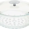 CRISTEL Cuit-vapeur en verre + couvercle - 20 cm