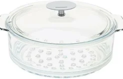 CRISTEL Cuit-vapeur en verre + couvercle - 20 cm