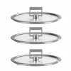 CRISTEL Lot de 3 couvercles plats 16/18/20 cm Strate Fixe