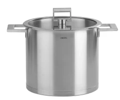 CRISTEL Marmite inox 22 cm et couvercle plat en verre Strate fixe