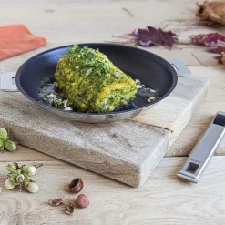 CRISTEL Poêle inox anti-adhésif Exceliss Strate Amovible - Diamètre 24 cm