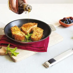 CRISTEL Poêle inox anti-adhésif Exceliss Strate Amovible - Diamètre 24 cm