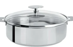 CRISTEL Sauteuse amovible + couvercle verre Mutine - 28 cm