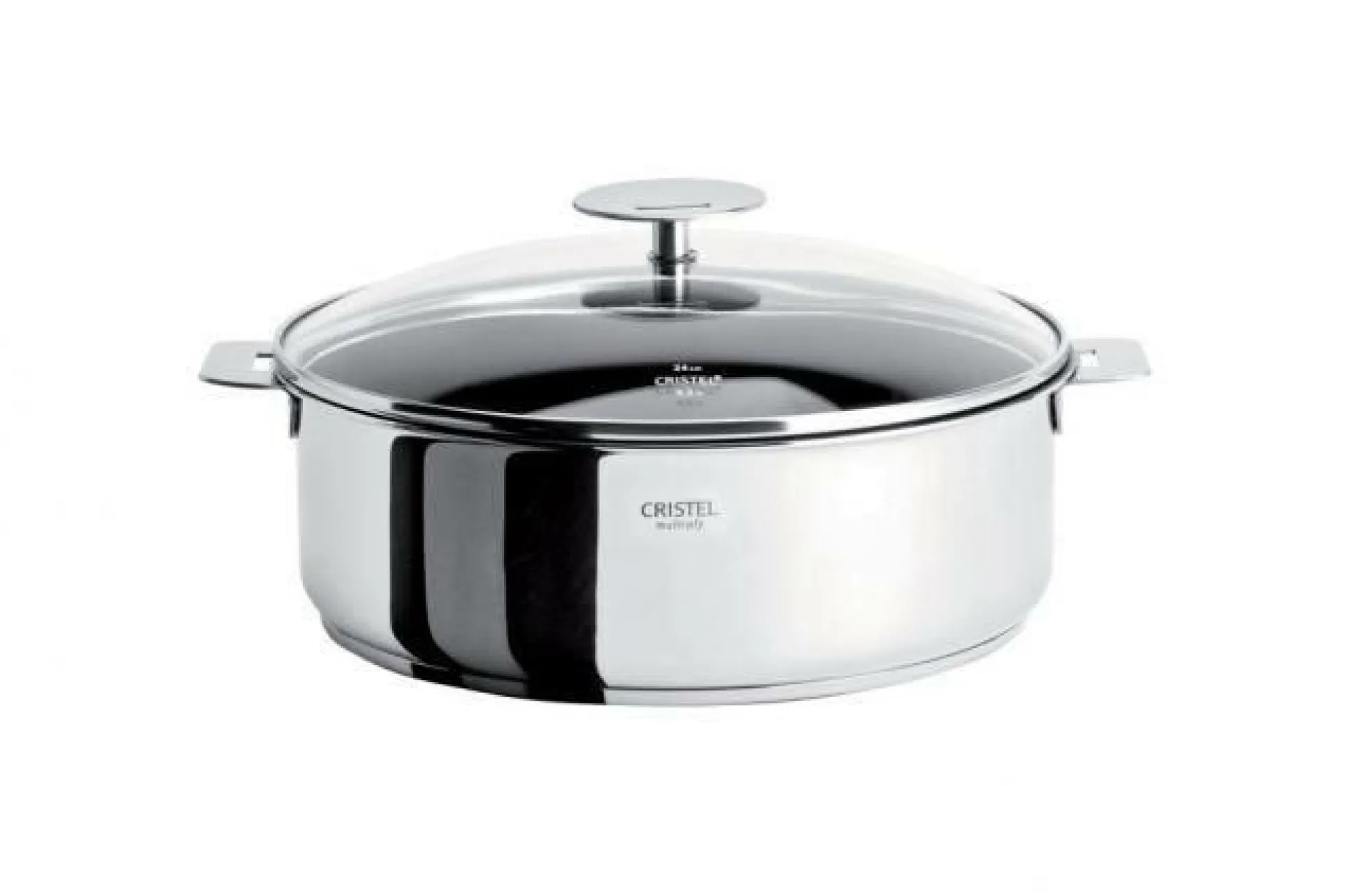 CRISTEL Sauteuse Exceliss + couvercle en verre Casteline - 24 cm