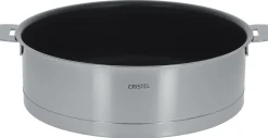 CRISTEL Sauteuse inox anti-adhésif Exceliss Strate amovible - Diamètre 24 cm