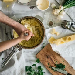 CRISTEL Set 3 casseroles 16/18/20 cm Casteline Amovible avec poignée inox