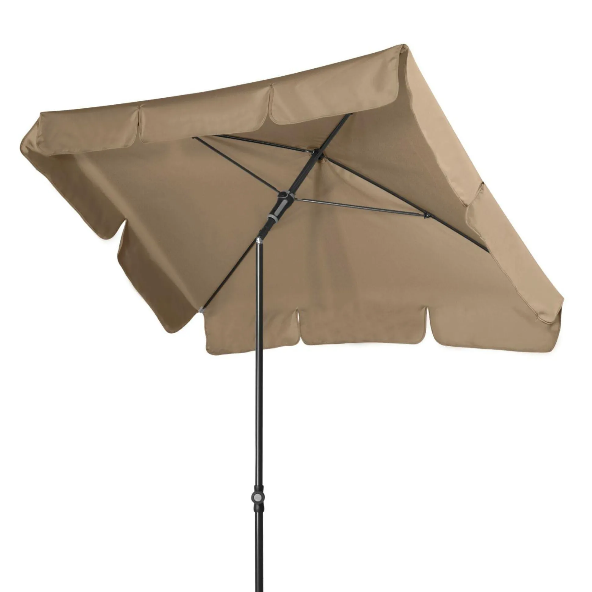 DOPPLER Parasol Rectangulaire 185 x 120 cm Sunline en Acier - Taupe