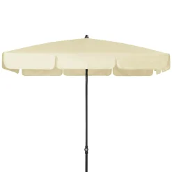 DOPPLER Parasol Rectangulaire 185 x 120 cm Sunline en Acier - Beige Nature
