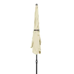 DOPPLER Parasol Rectangulaire 185 x 120 cm Sunline en Acier - Beige Nature