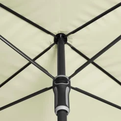 DOPPLER Parasol Rectangulaire 185 x 120 cm Sunline en Acier - Beige Nature