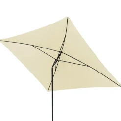 DOPPLER Parasol Rectangulaire 230 x 190 cm Sunline en Acier - Beige Nature