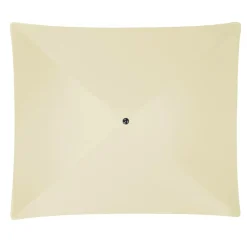 DOPPLER Parasol Rectangulaire 230 x 190 cm Sunline en Acier - Beige Nature