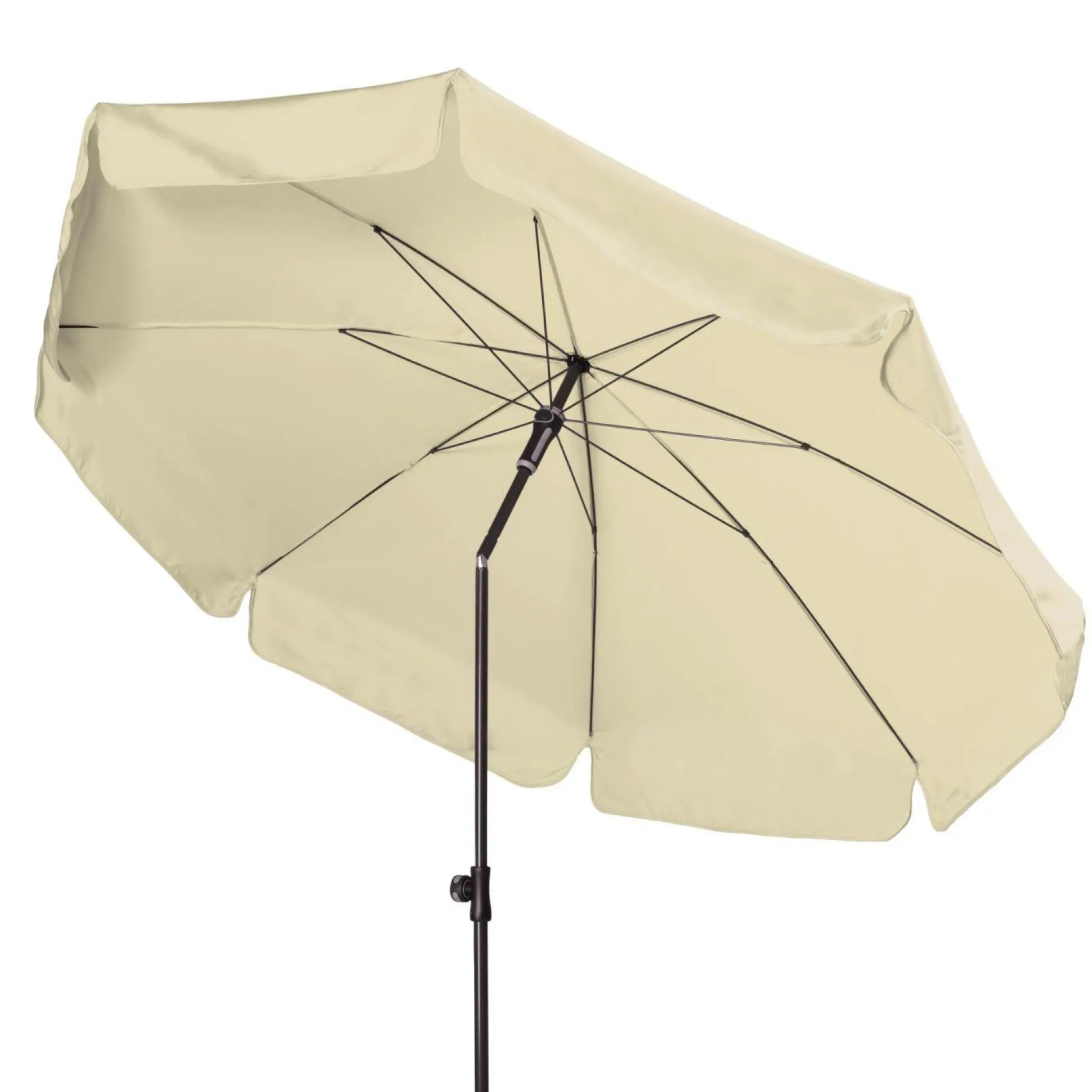 DOPPLER Parasol Rond ⌀ 200 cm Sunline en Acier - Beige Nature