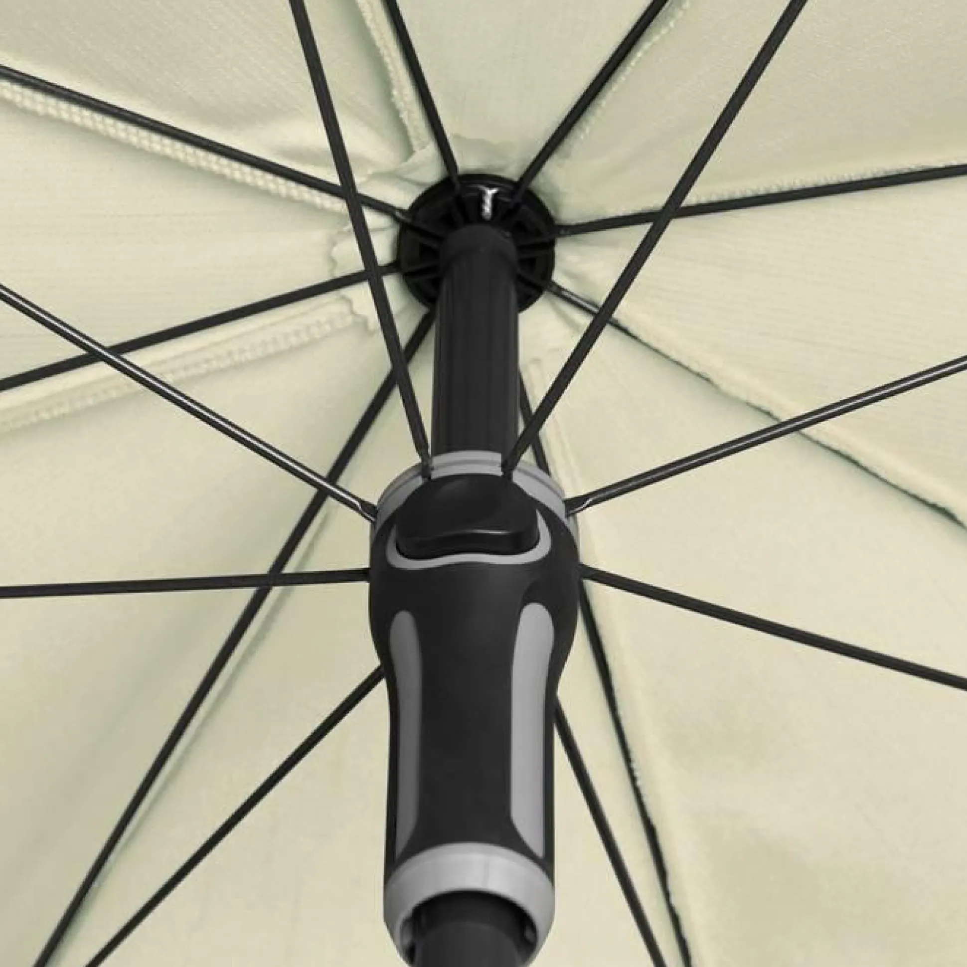 DOPPLER Parasol Rond ⌀ 200 cm Sunline en Acier - Beige Nature